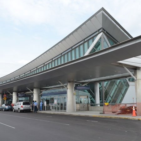 front view of Buffalo-Niagara-International-(BUF) Airport